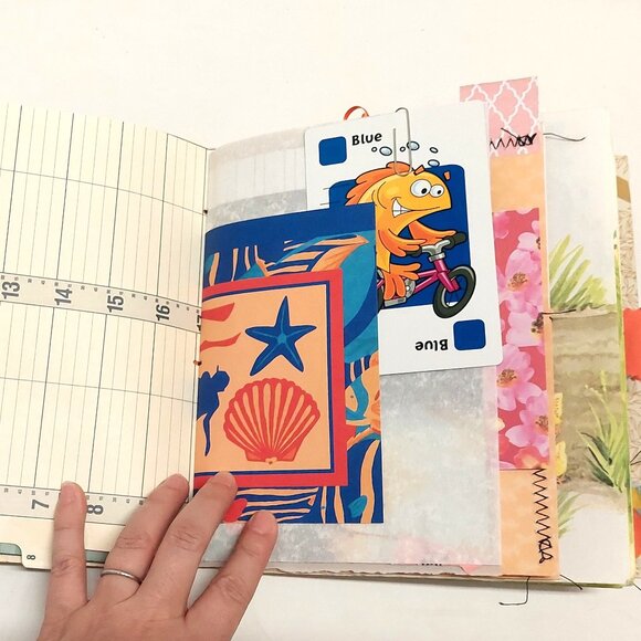 Animals on the Farm Little Golden Book Handmade Blank Junk Journal - Picture 5 of 9